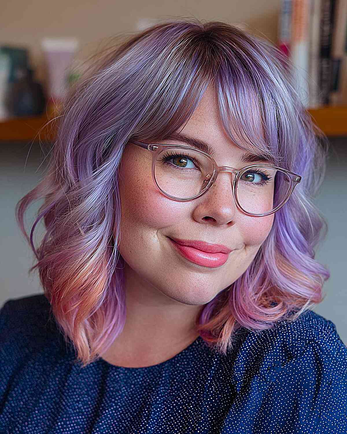 Playful Purple Ombre Waves