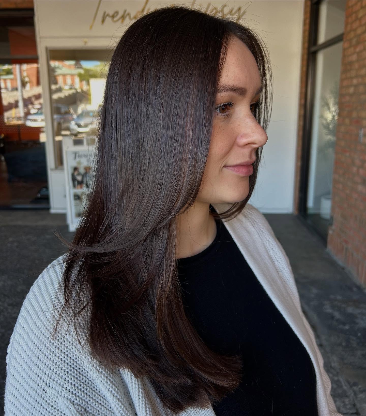 Rich Chestnut Layers with Subtle Highlights