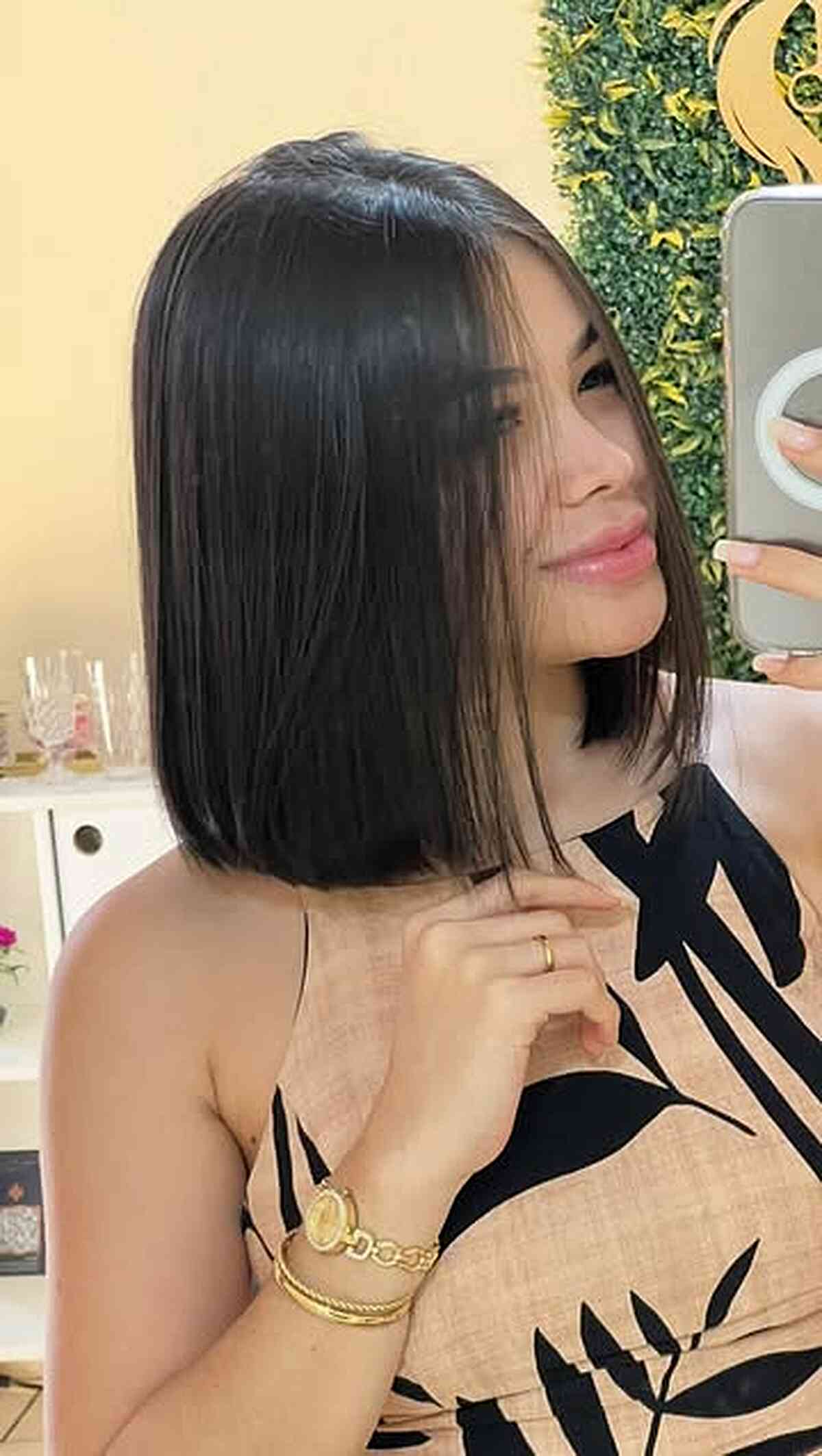 Sleek Straight Bob with Subtle Layers