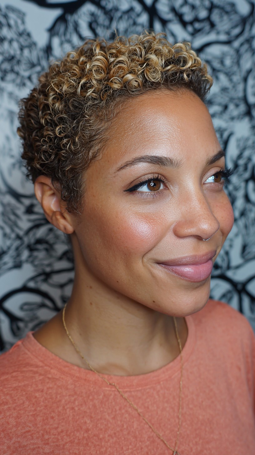 Sun-Kissed Golden Spiral Pixie