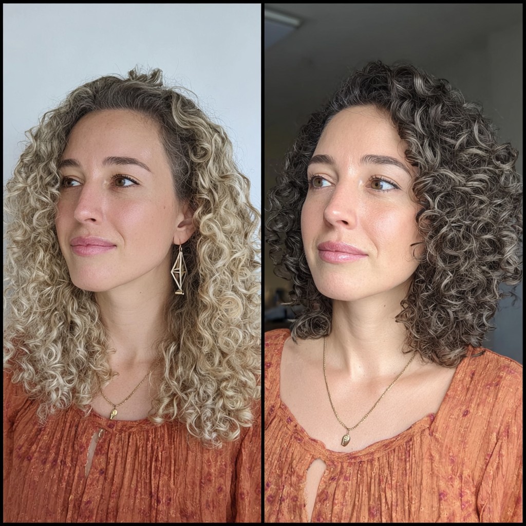 Sunkissed Golden Curls with Natural Undone Cut