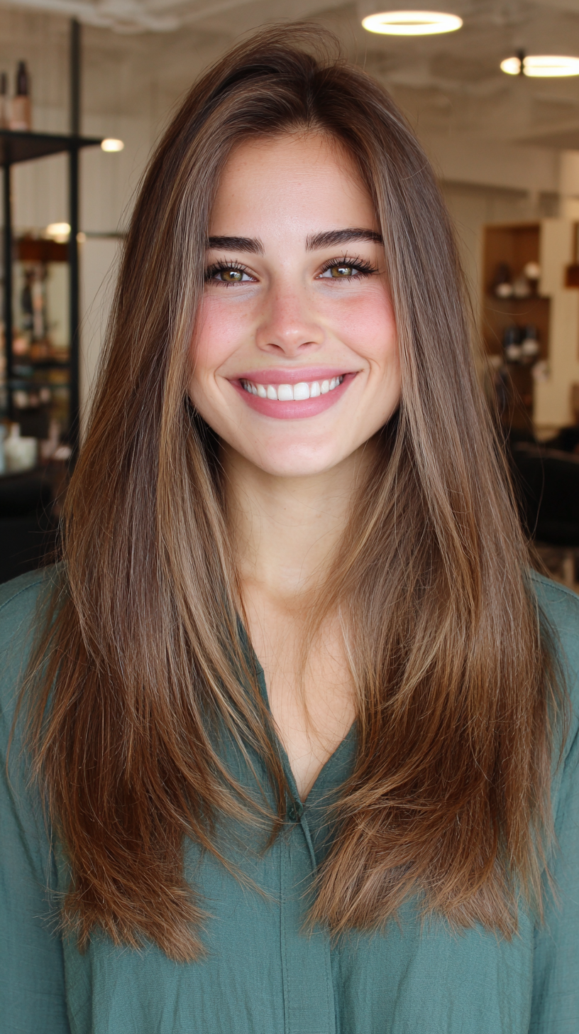 Chic Long Layered Cut with Subtle Movement