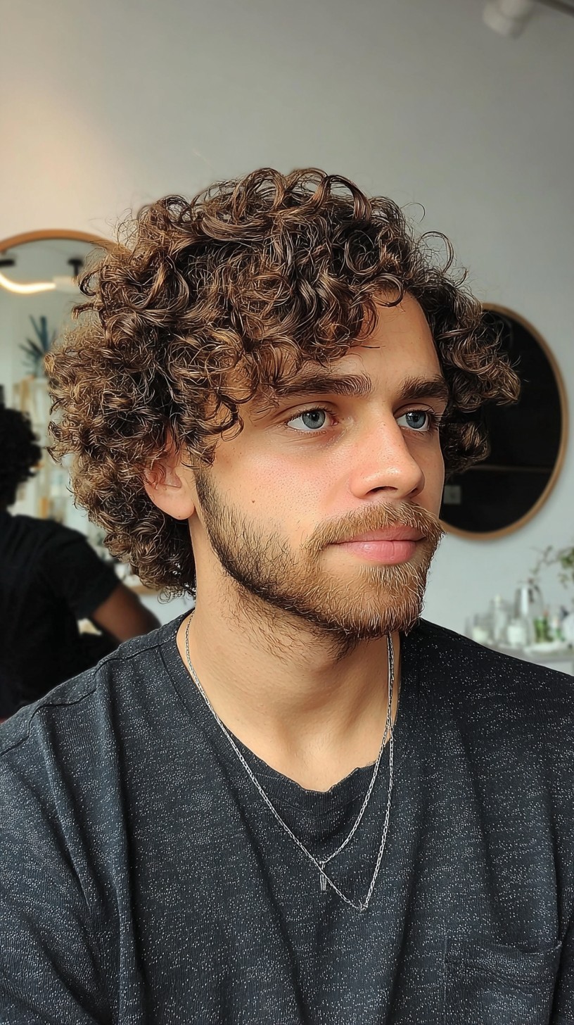 Defined Spiral Curls with Natural Taper