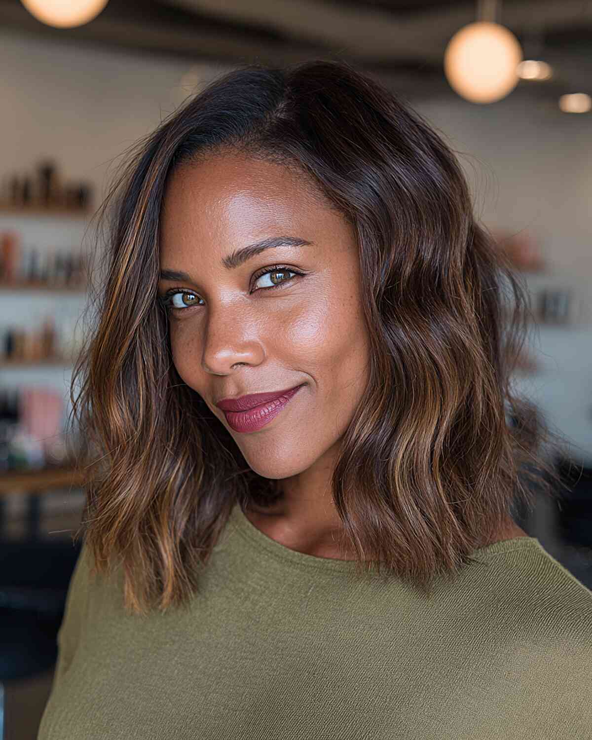 Effortless Shoulder-Length Waves