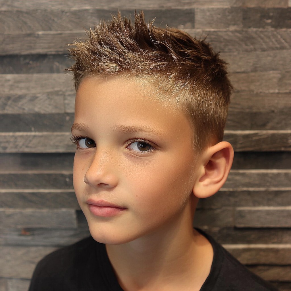 Effortlessly Cool Textured Crop for Boys