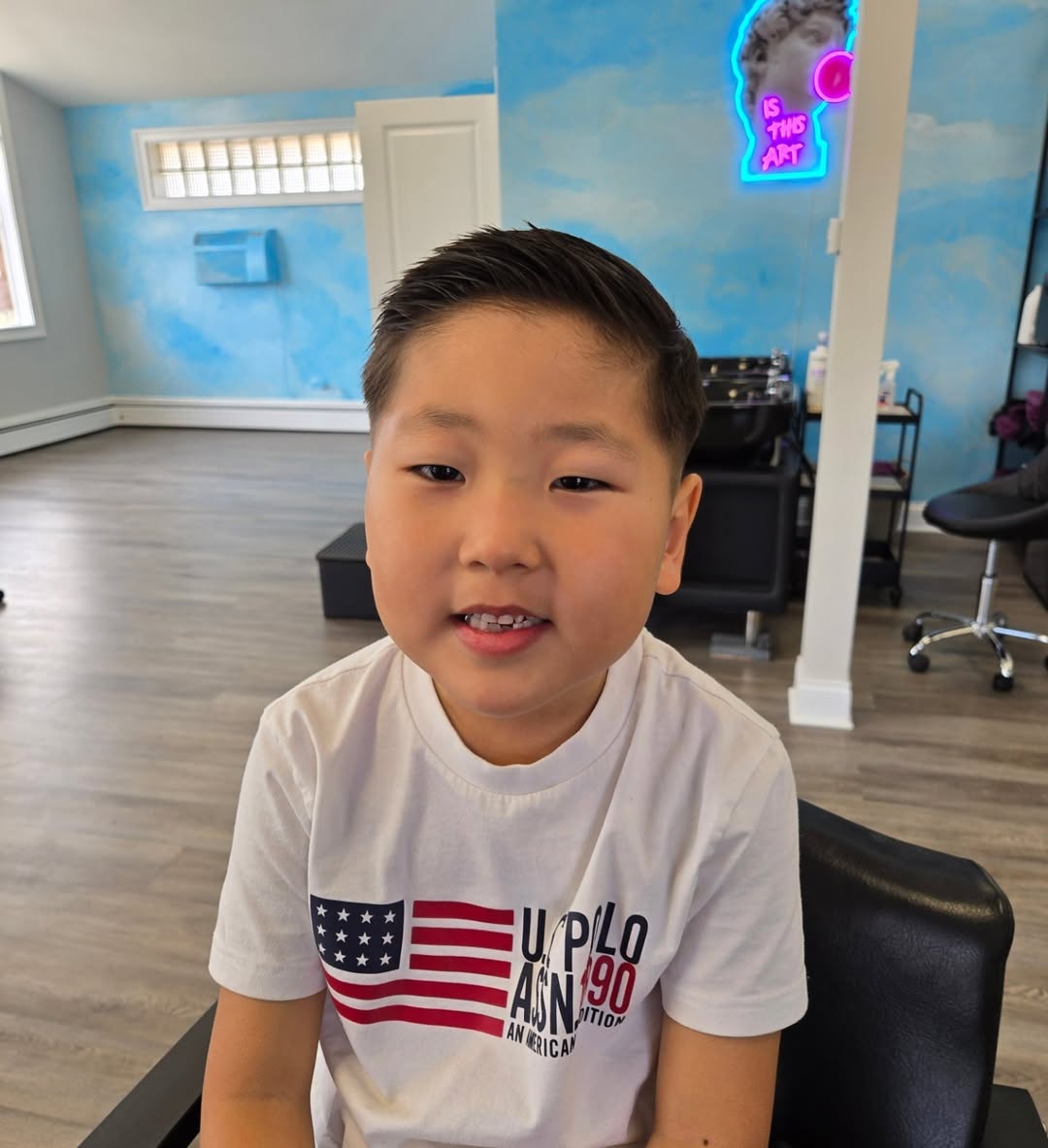 Polished Blended Side-Part Haircut for Boys