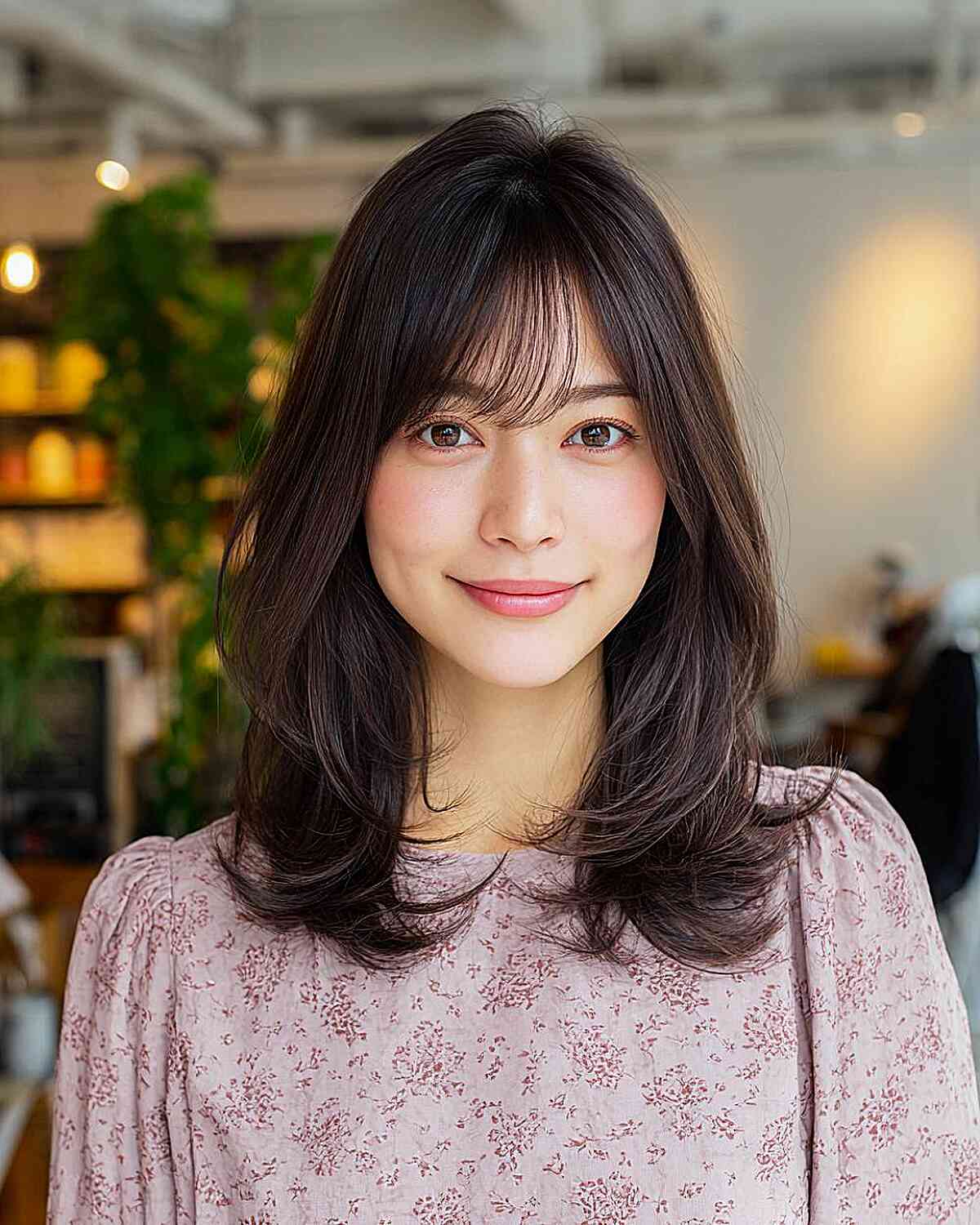Soft Layered Cut with Wispy Bangs
