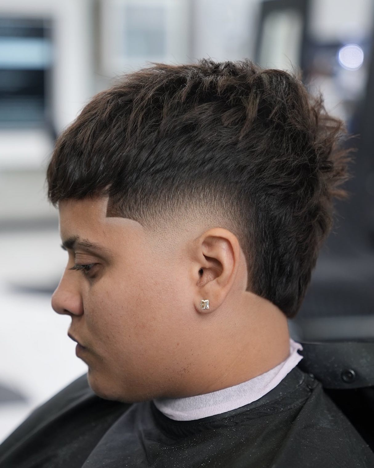 Dynamic Textured Fade with Voluminous Top