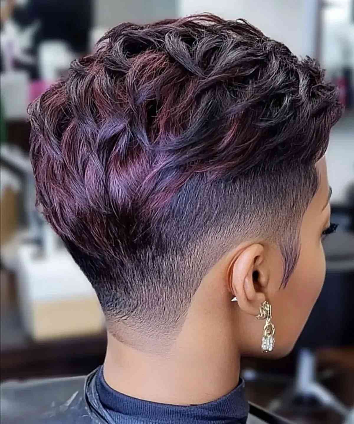 Edgy Textured Pixie Cut with Undercut