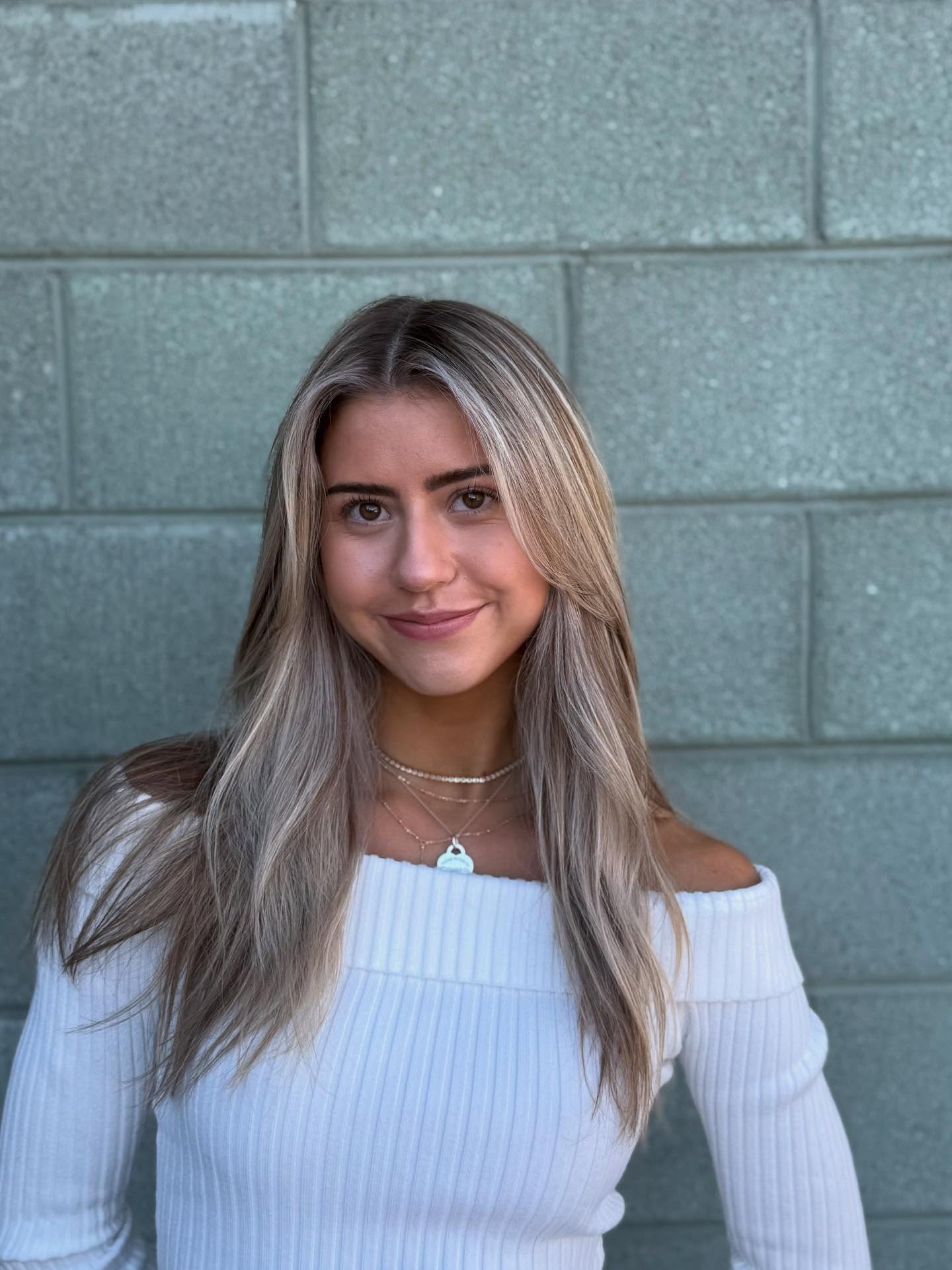 Icy Ash Blonde Layered Cut