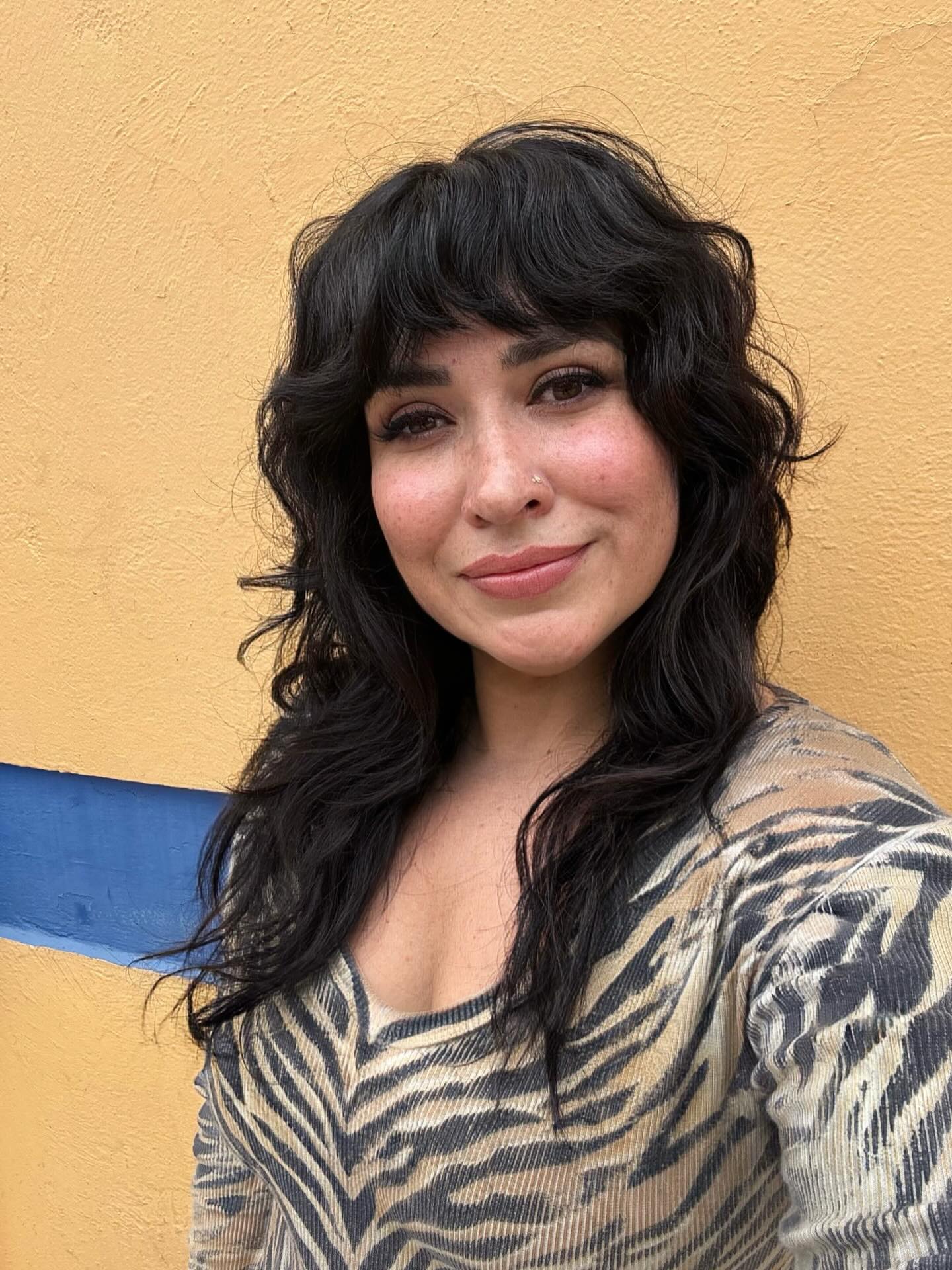 Lush Wavy Bob with Curtain Bangs