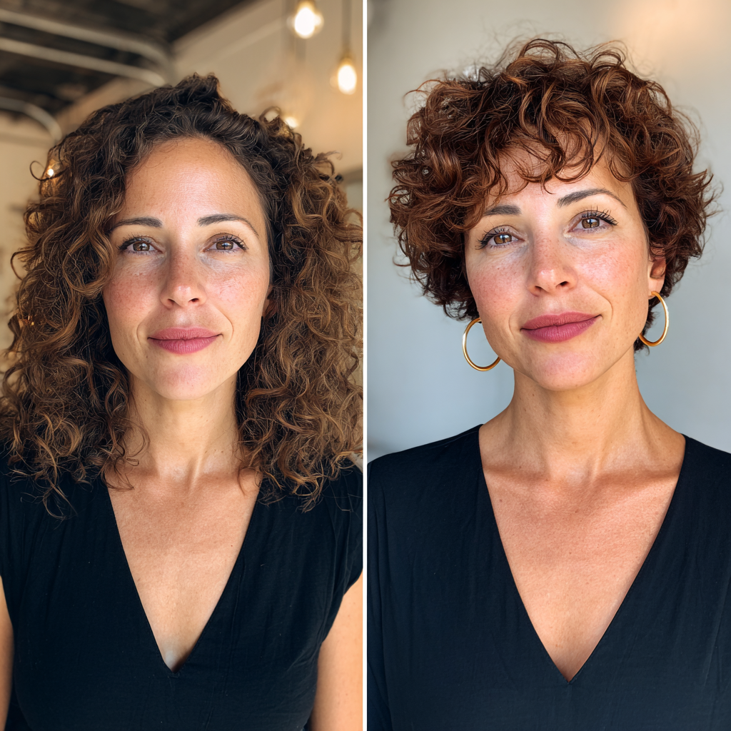 Playful Short Curly Textured Bob