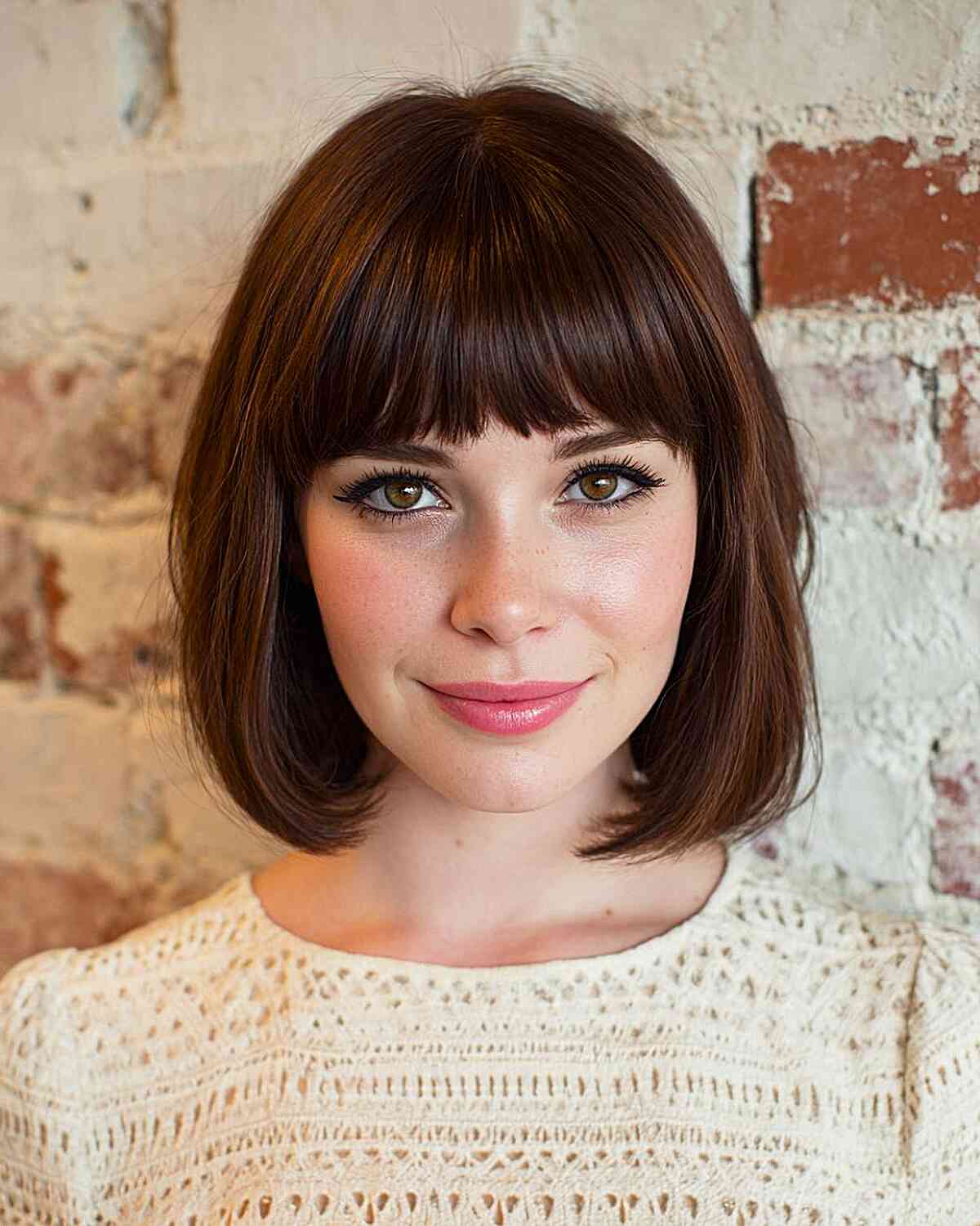 Sleek Chin-Length Bob with Bangs