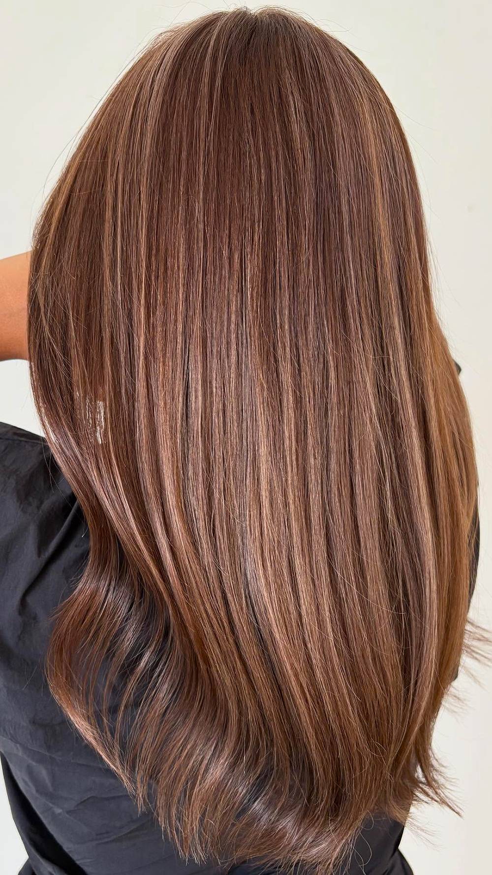 Elegant Chocolate Brown with Subtle Highlights