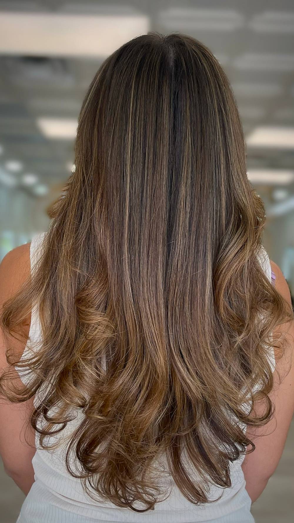 Luxurious Warm Brunette Cascading Curls