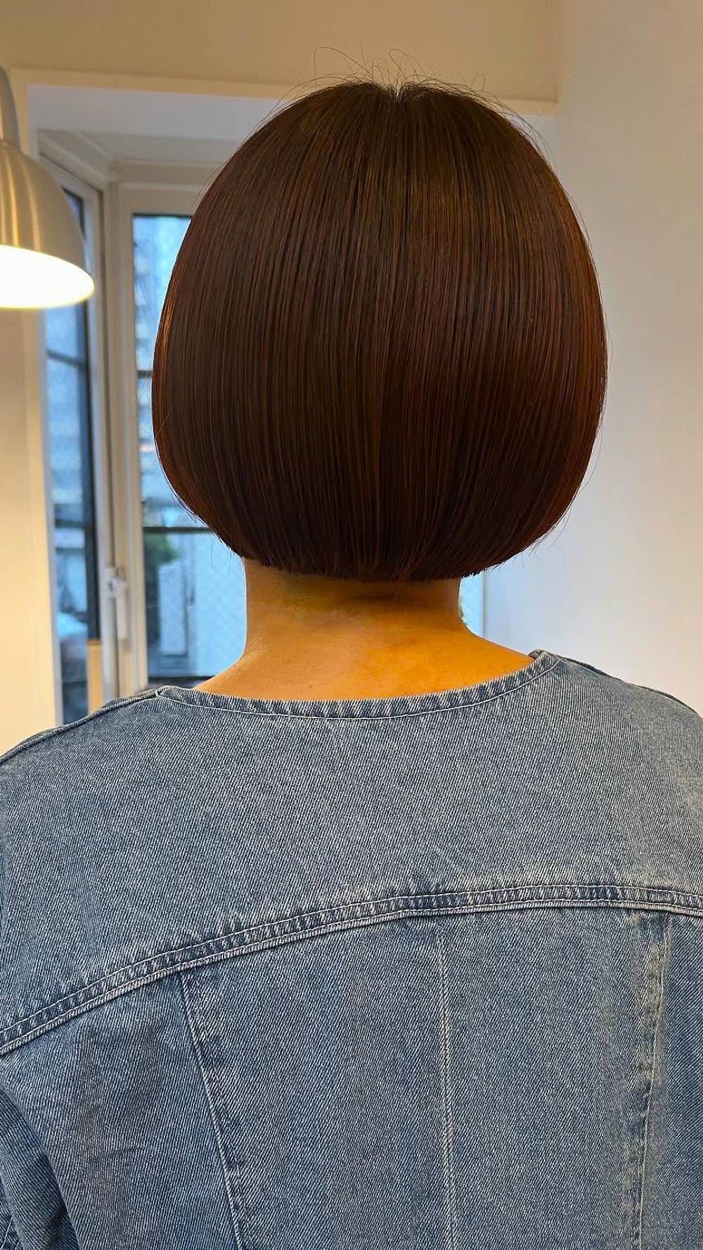 Modern Rounded Bob with Smooth Finish