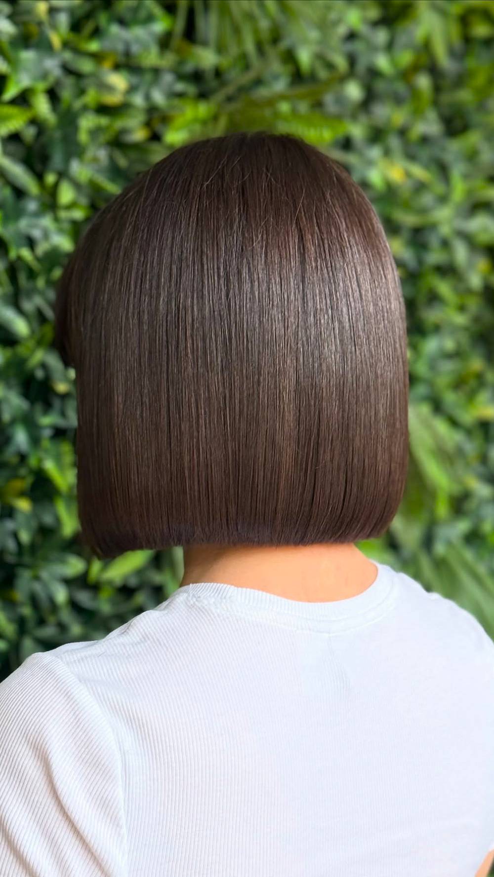 Sleek Blunt Bob with Glossy Finish