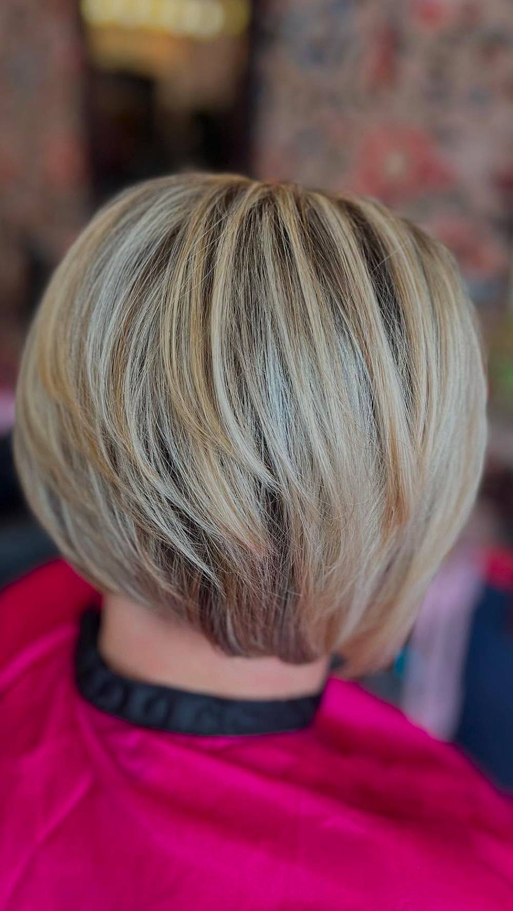 Stylish Graduated Bob with Subtle Highlights