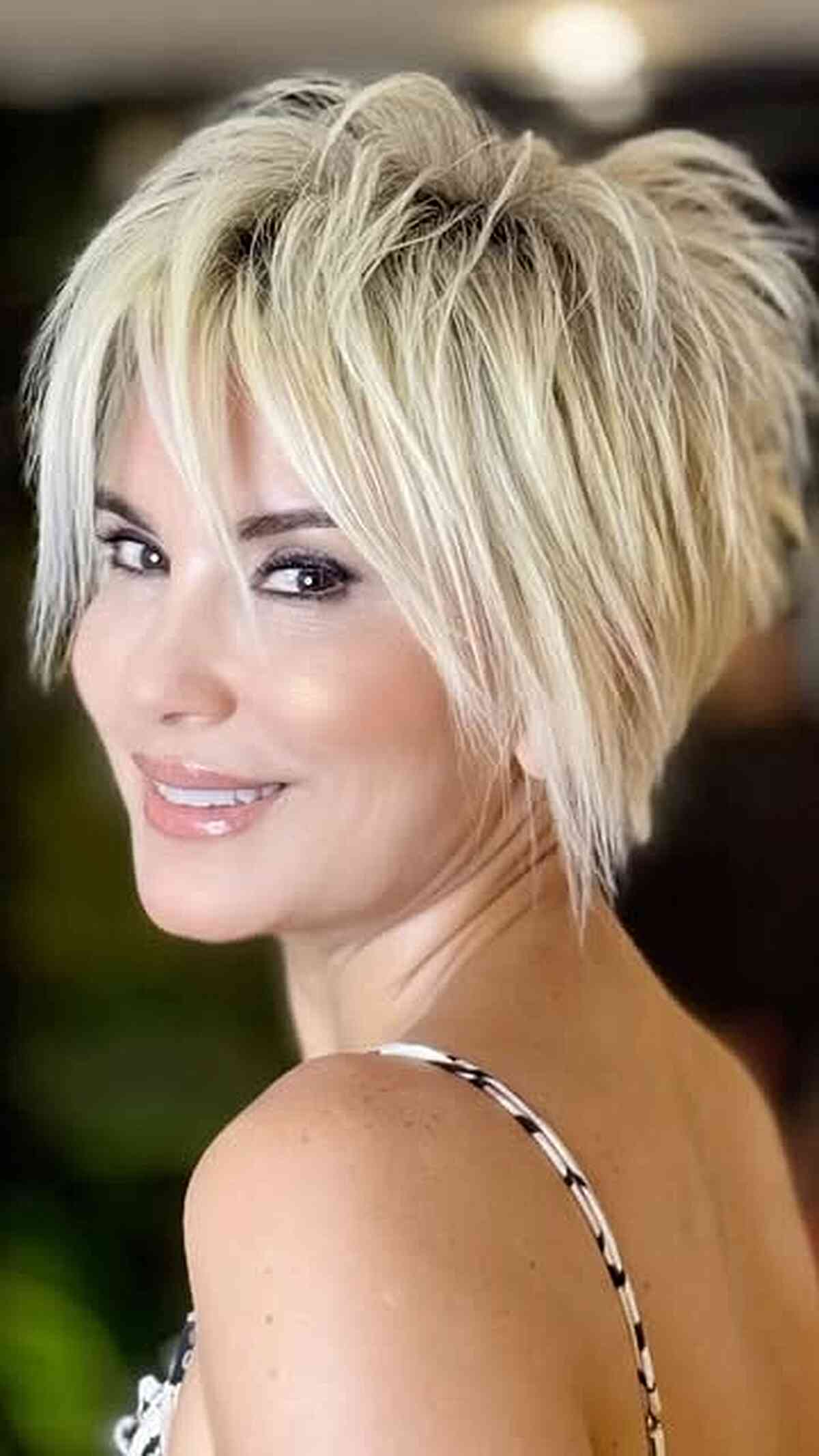 Textured Long Pixie Cut for Women Over 50