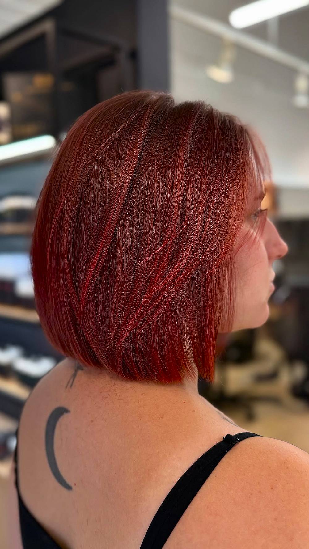 Vibrant Angular Bob with Subtle Layers