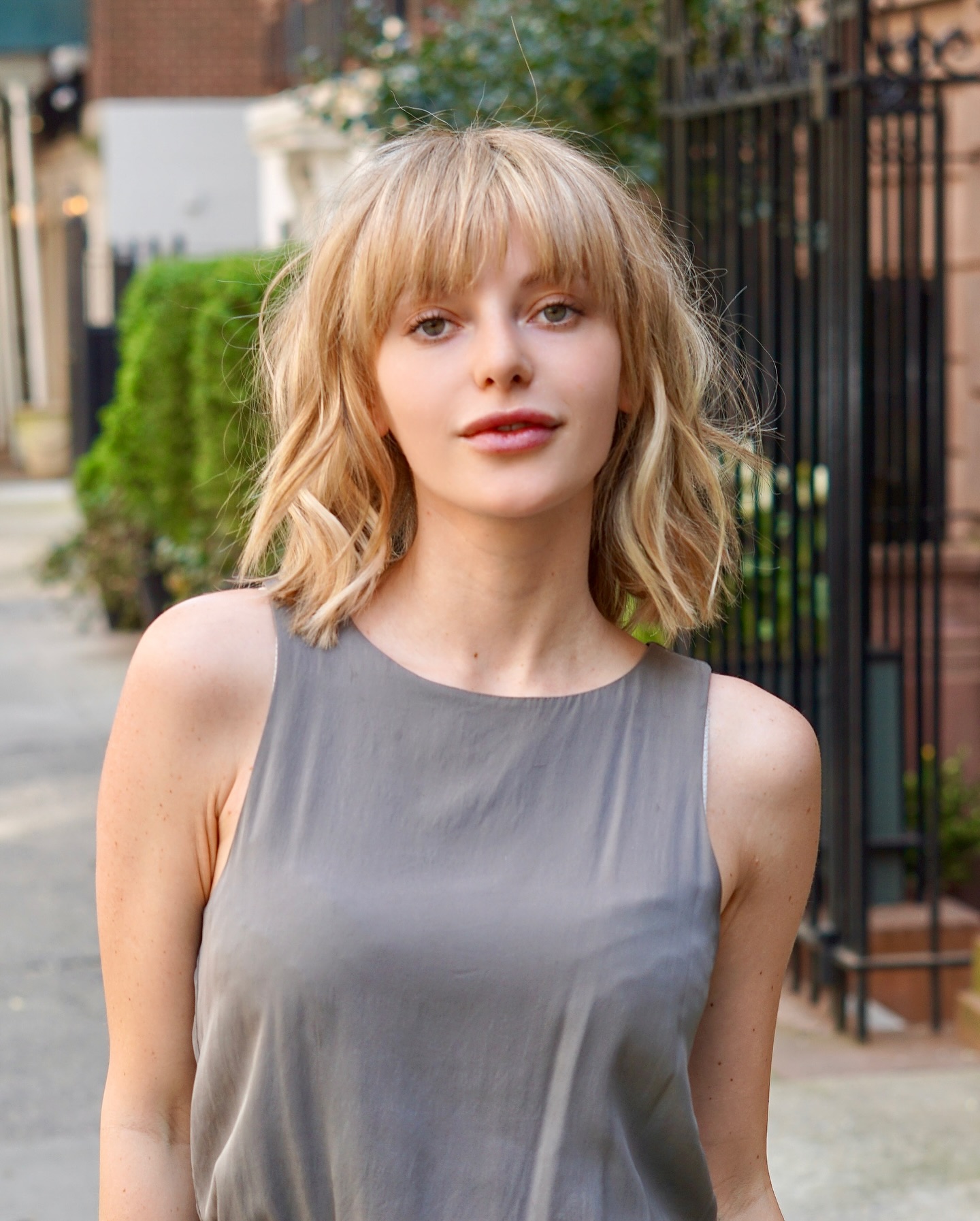 Chic Feathered Bob with Fringe
