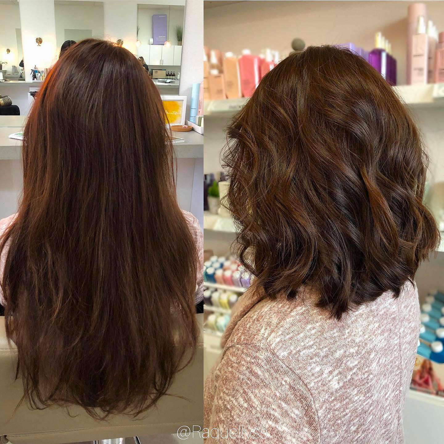 Chic Layered Lob with Soft Waves