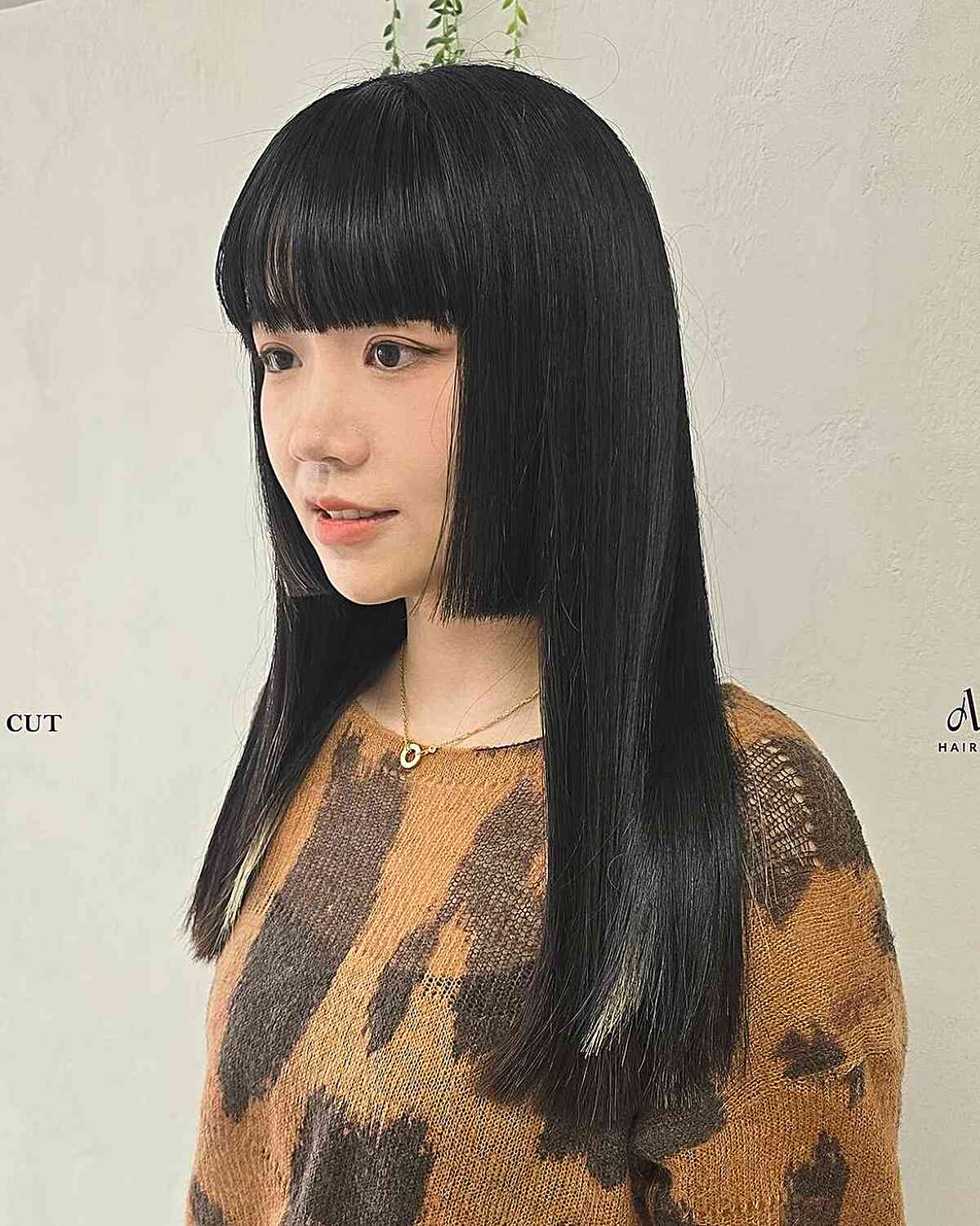 Classic Hime Cut with Straight Bangs