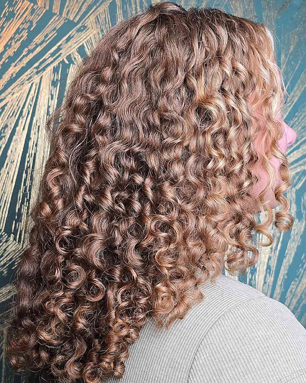 Dynamic Fluffy Curly Hairstyle