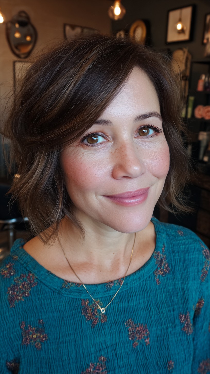 Effervescent Caramel Balayage Bob