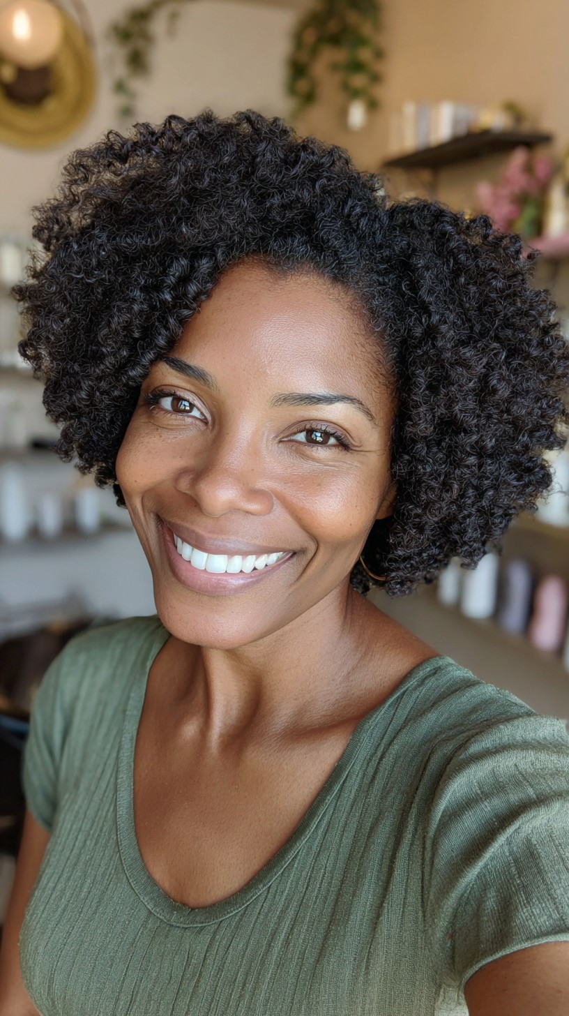 Effortless Radiant Short Curly Taper