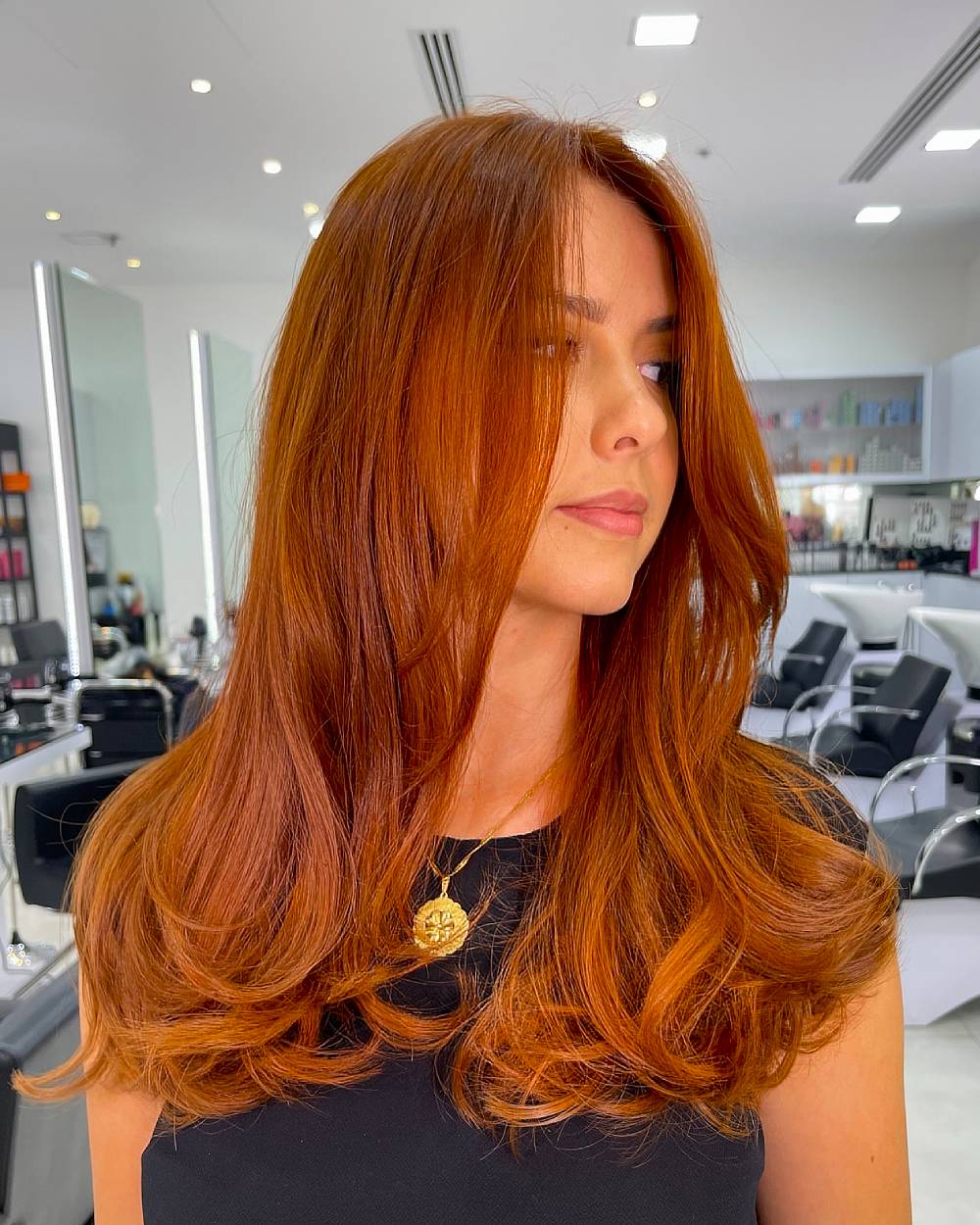 Gorgeous Long Ginger Hair with Soft Layers