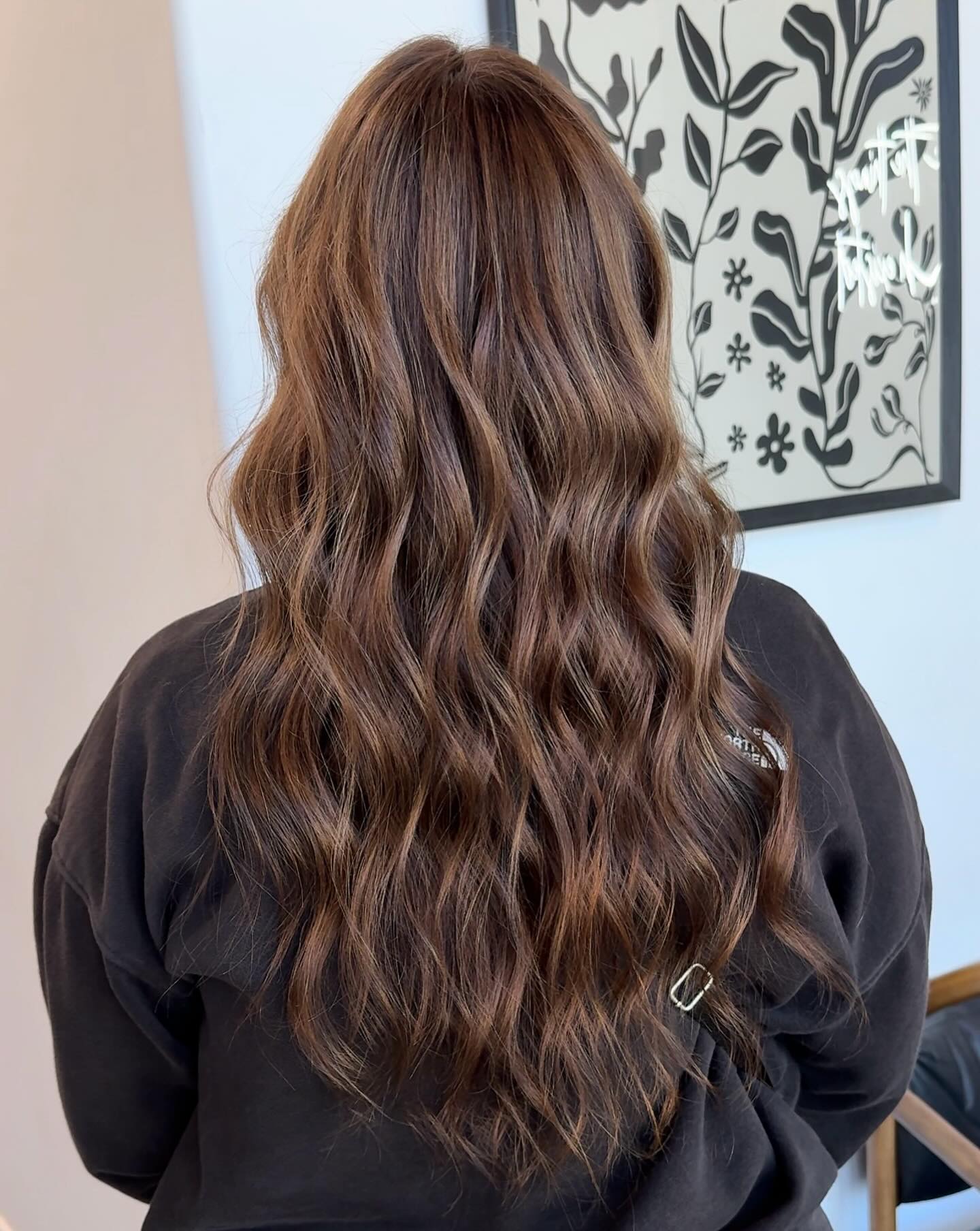 Lush Mocha Waves Long Layer Cut