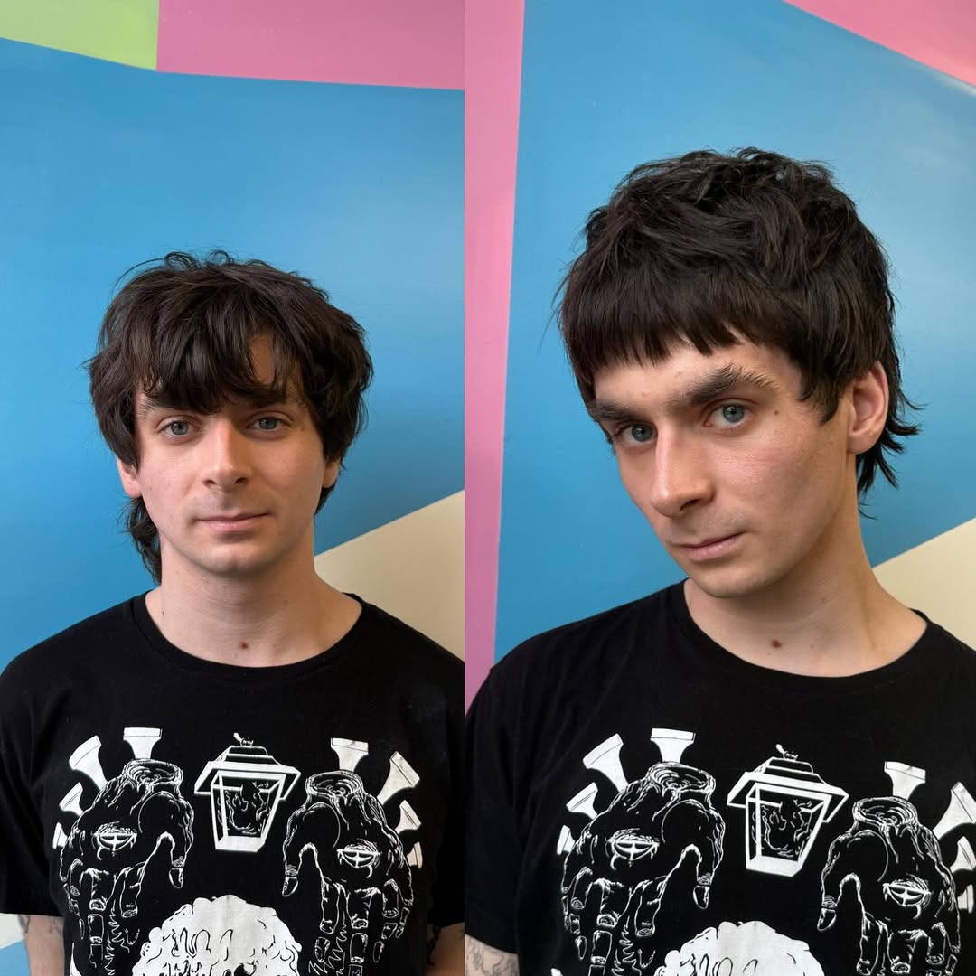 Rebellious Jet-Black Mod Fringe