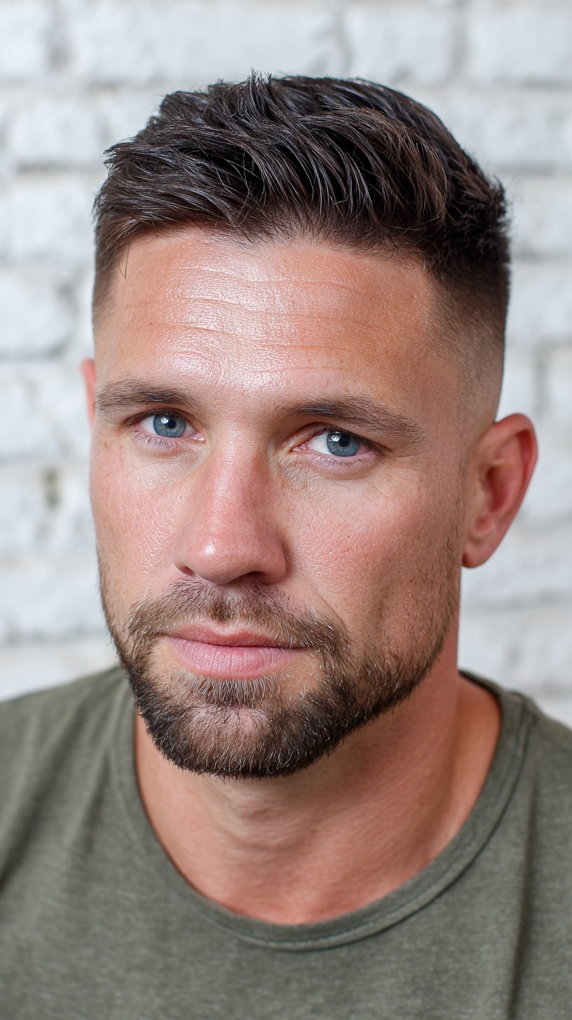 Sculpted Taper Fade with Textured Top