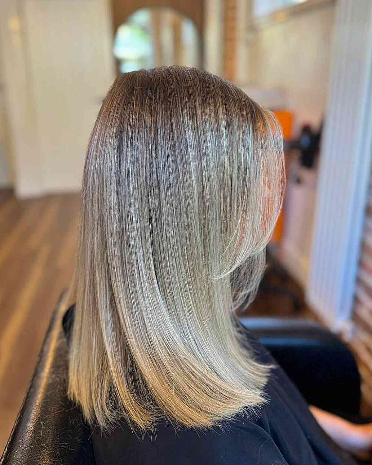 Sleek Blunt Cut with Subtle Highlights