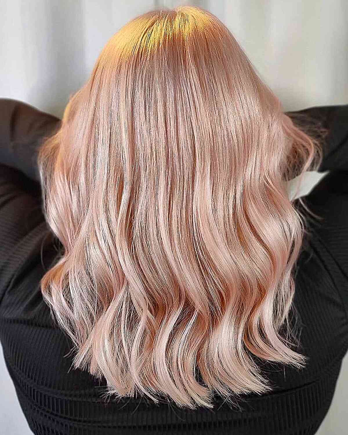 Soft Pastel Pink Waves