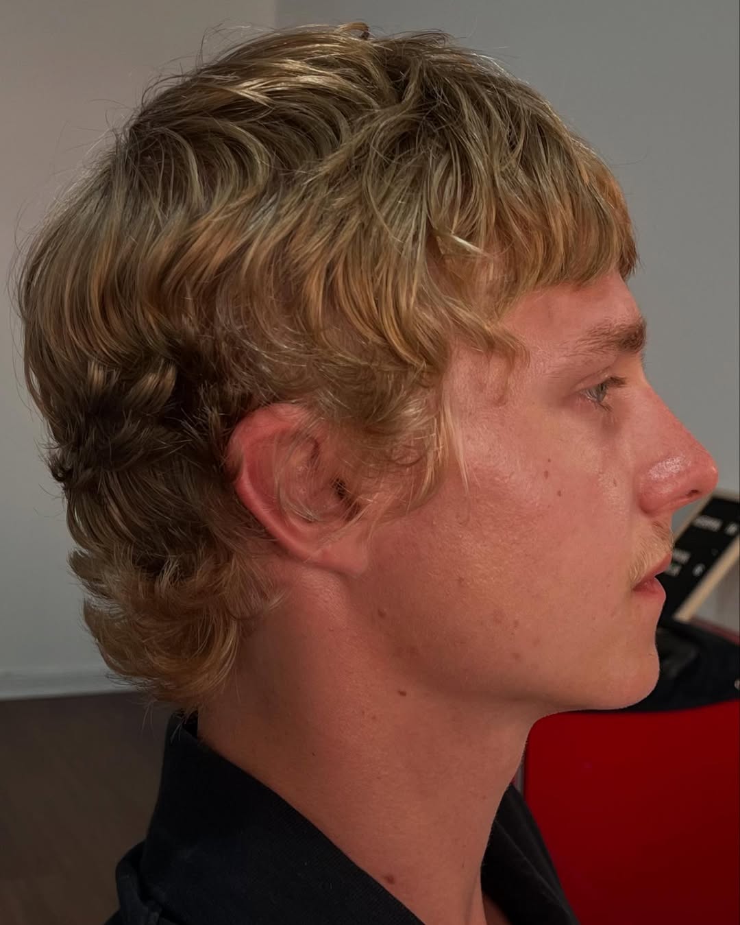 Softly Tousled Mid-Length Waves with Tapered Back