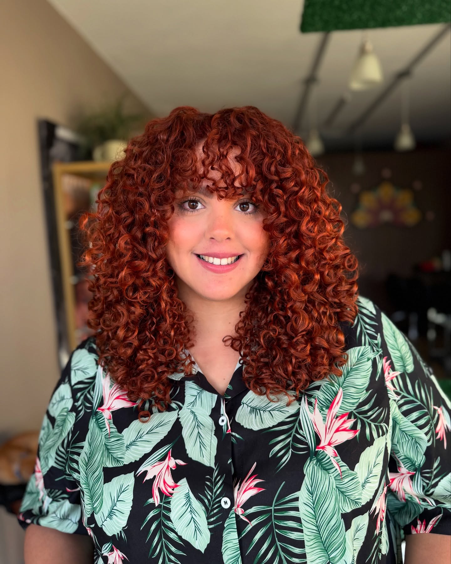 Autumnal Ginger Bounce with Defined Ringlets