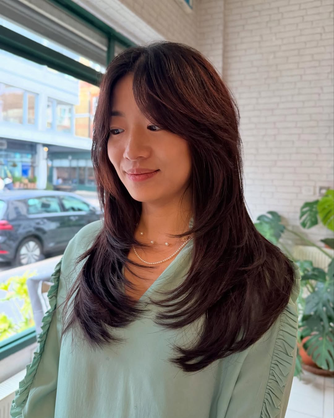 Elegant Long Layers with Soft Feathering