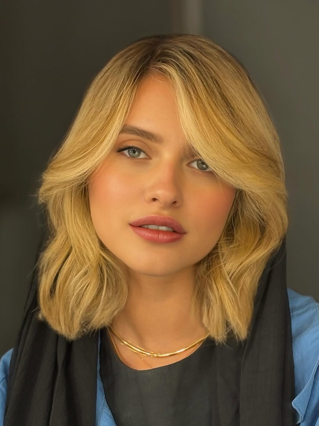 Light Blonde Bob with Soft Waves