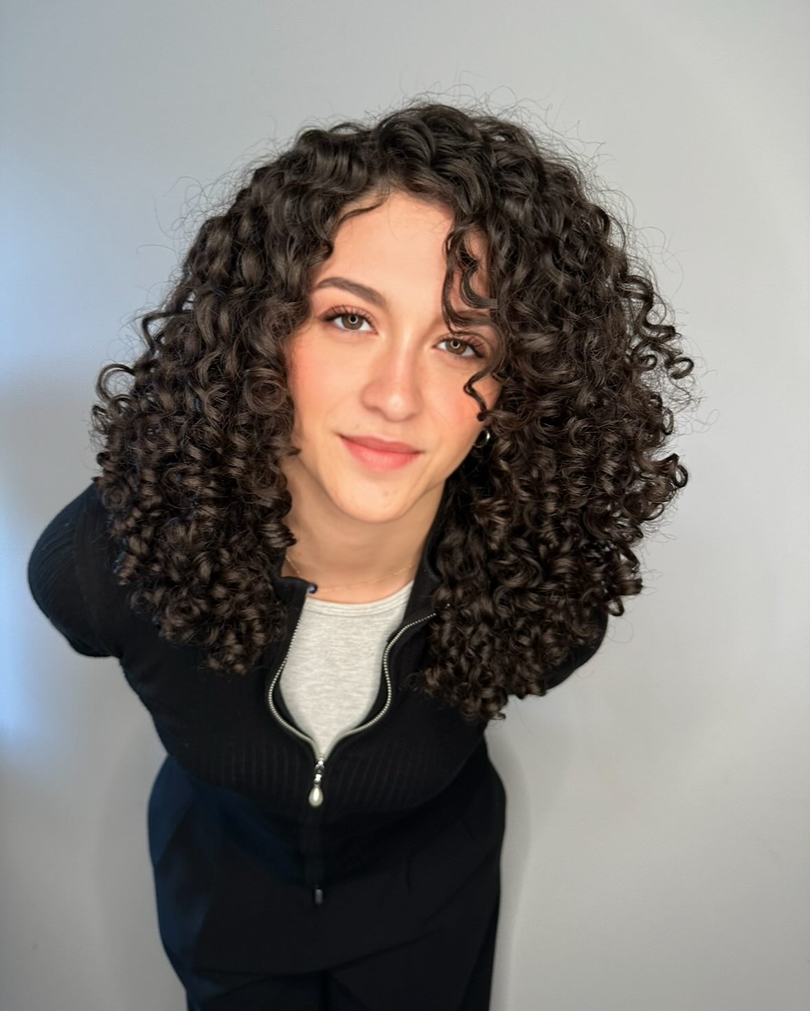 Lush Defined Layered Curls with Natural Depth