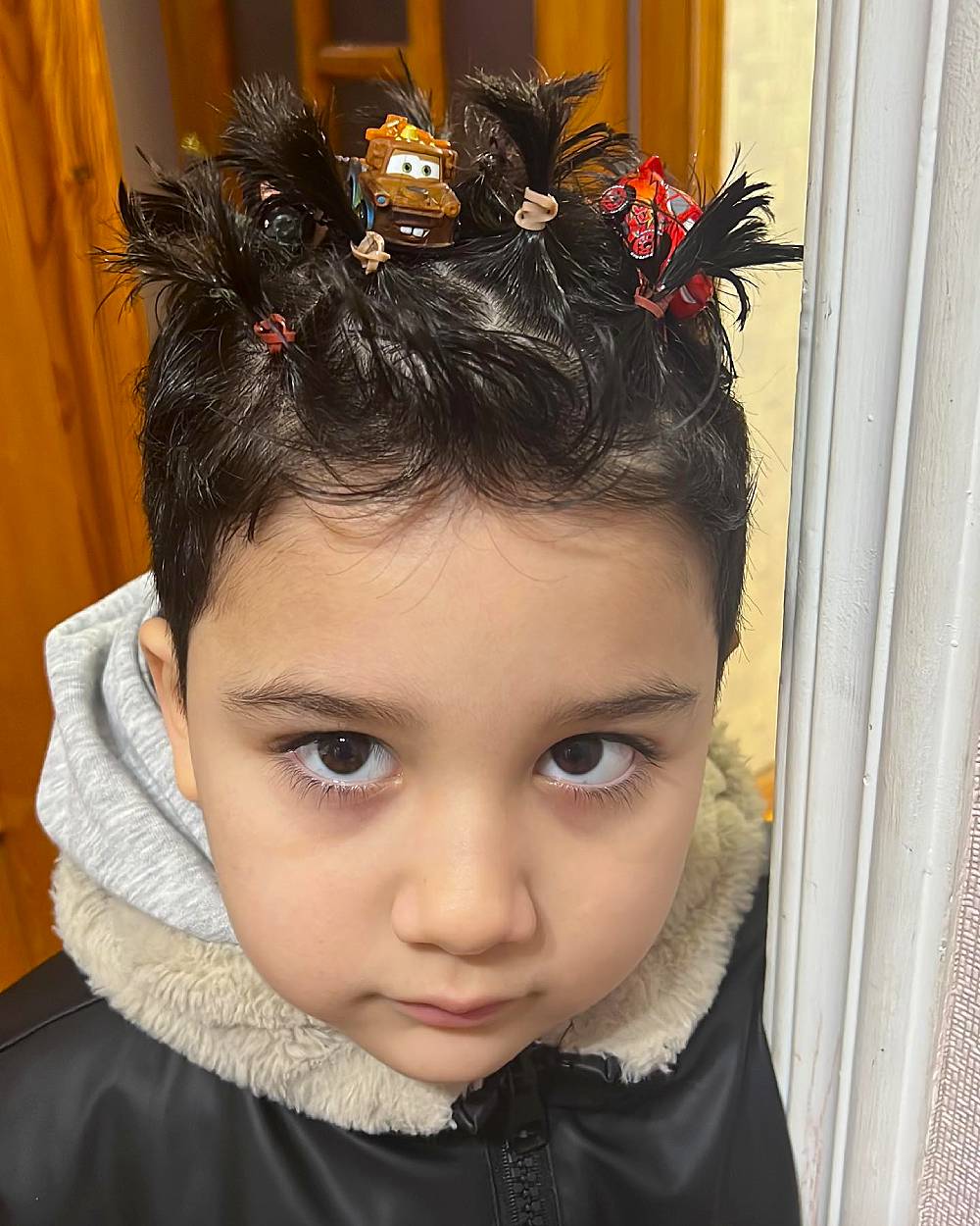Playful Spiky Hair with Fun Accessories