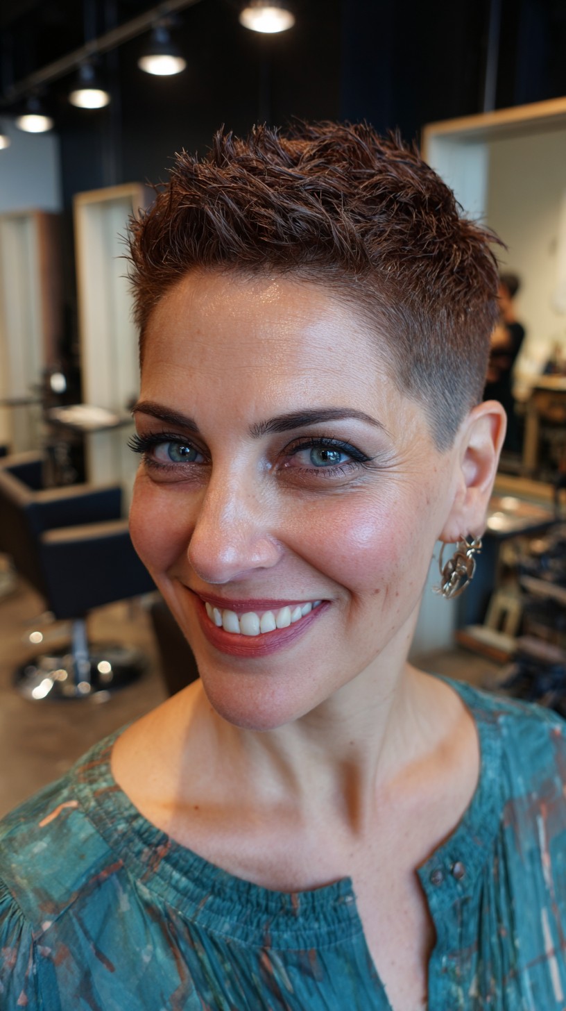 Rich-Chestnut-Textured-Spiky-Pixie