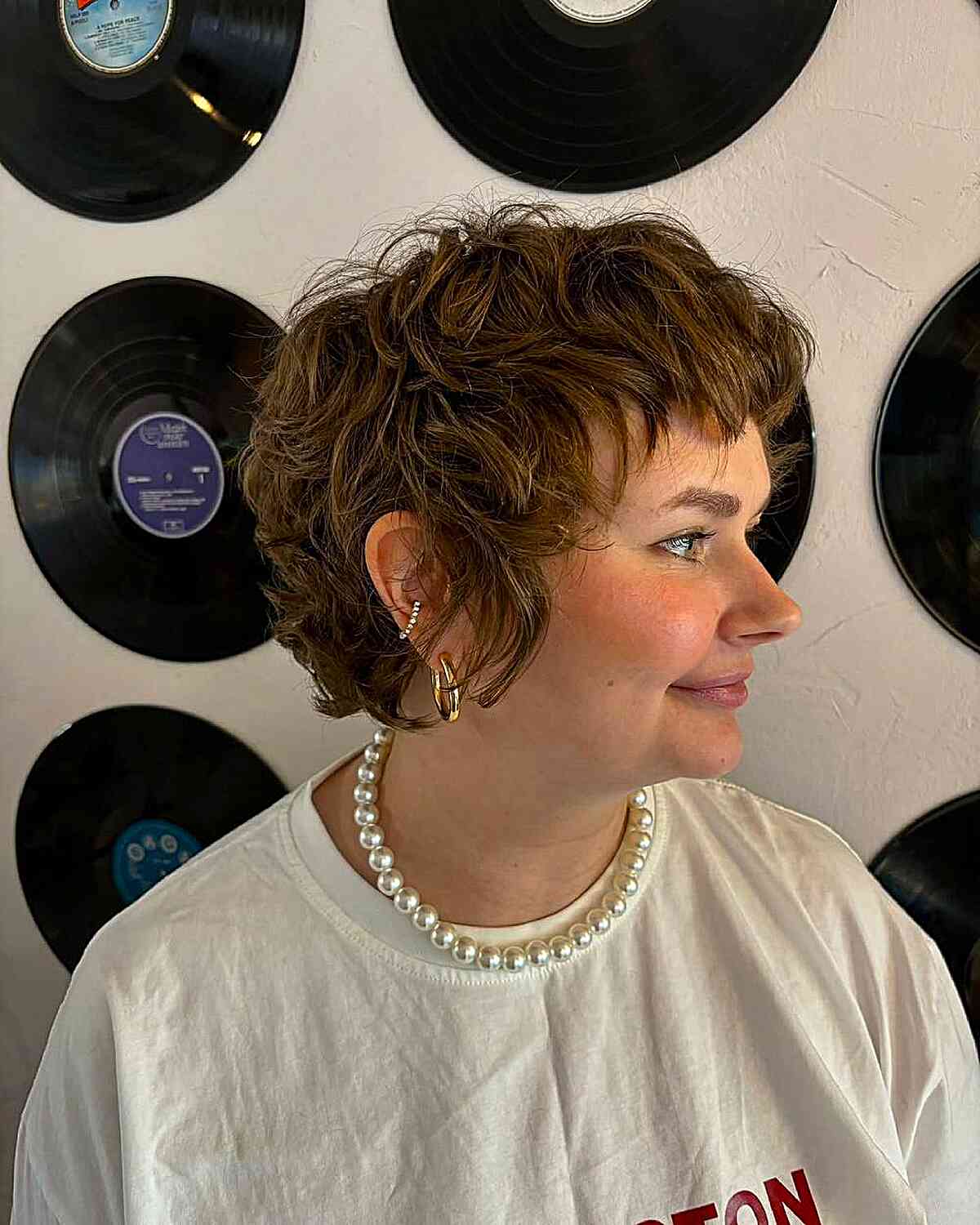 Textured Short Shag with Soft Waves