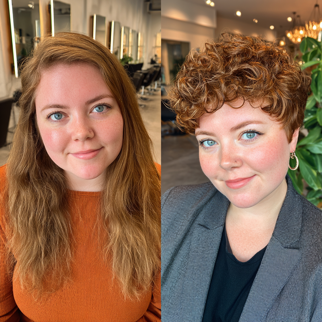 Charming Curly Crop with Defined Curls