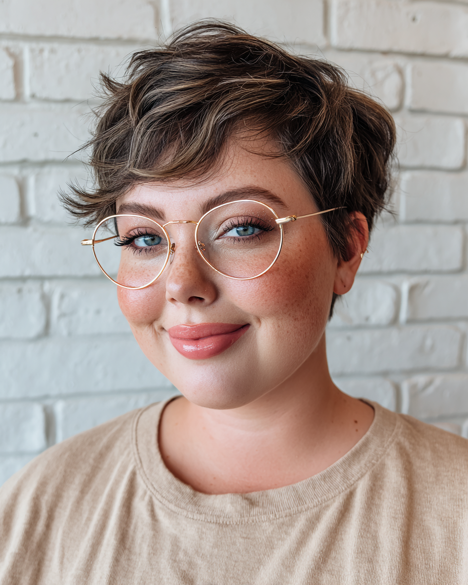 Chic Textured Short Pixie with Soft Waves