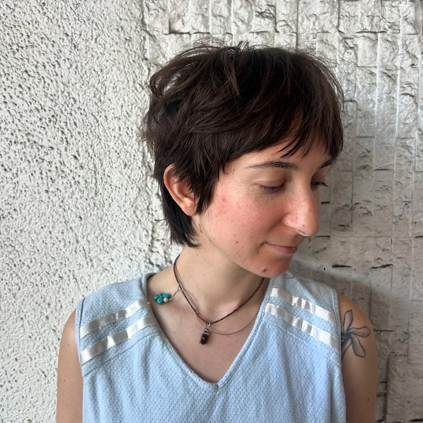 Chic Tousled Pixie with Natural Textures