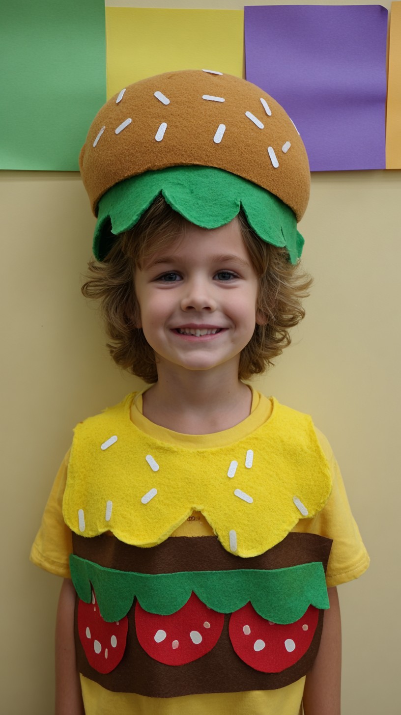 Delightful Burger Bun Topped Wavy Hairstyle for Boys