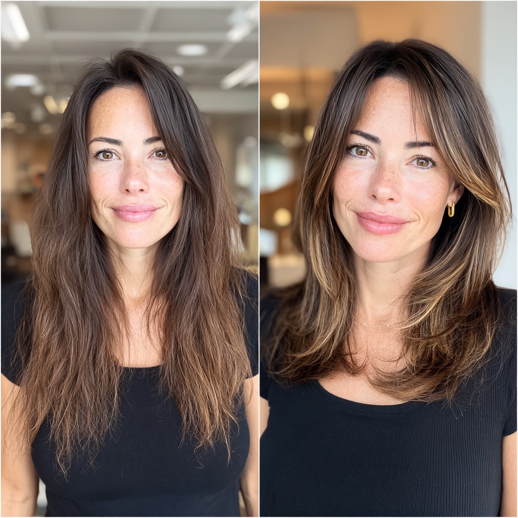Effortless-Brunette-Transformation-with-Soft-Layers