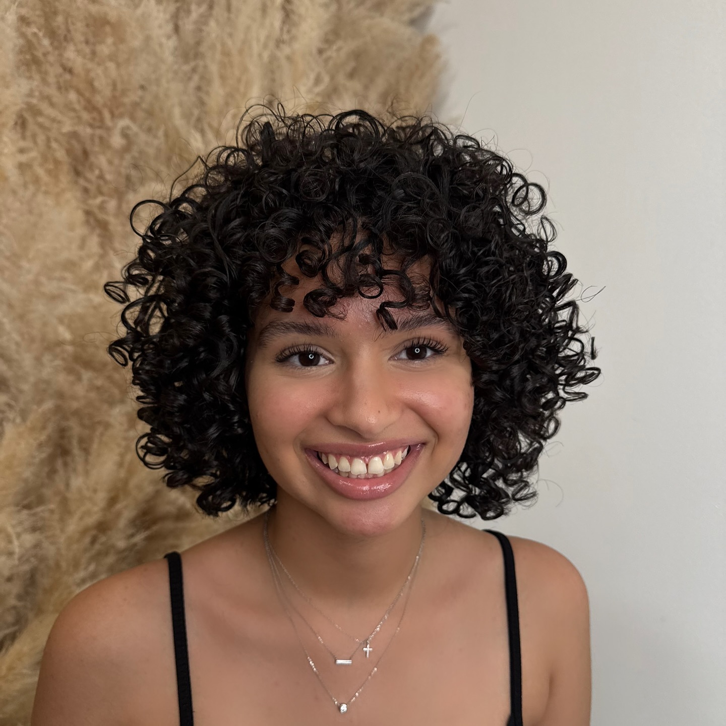 Effortless Tousled Curly Bob